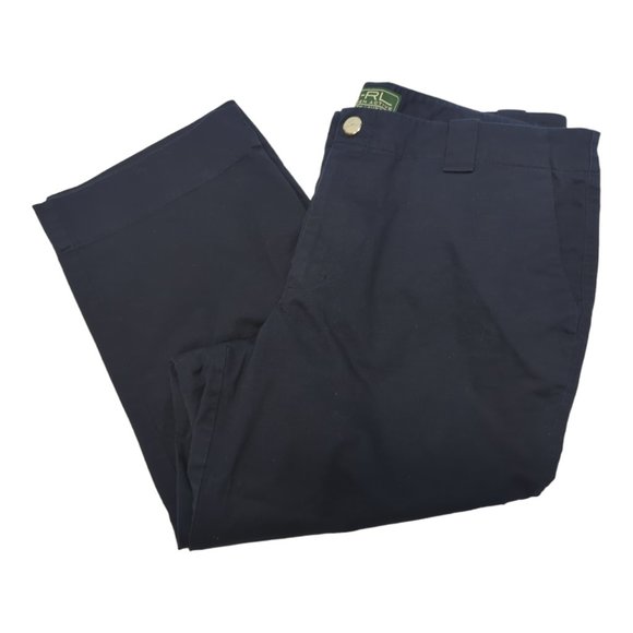 L-RL Lauren Active Ralph Lauren Navy Blue Capri's Size 12 - Picture 1 of 4